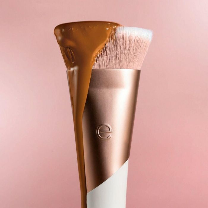 Ecotools LUXE flawless foundation brush - Brocha de Maquillaje para Base Líquida, Crema o Polvo, Cobertura Impecable, Vegana, 1 Unidad 4
