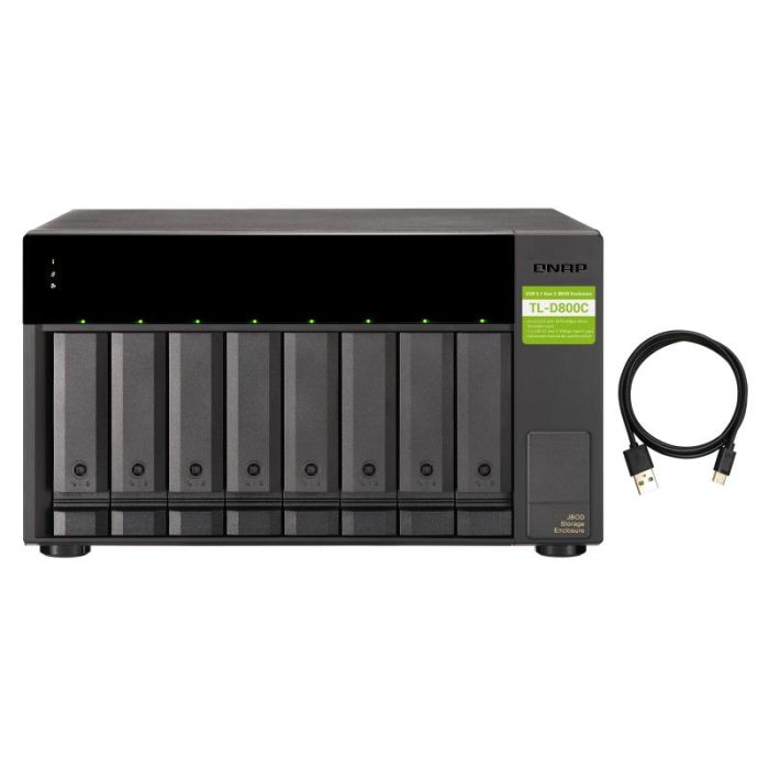 QNAP TL-D800C caja para disco duro externo Carcasa de disco duro/SSD Negro, Gris 2.5/3.5" 1 QNAP TL-D800C caja para disco duro externo Carcasa de disco duro/SSD Negro, Gris 2.5/3.5" 1