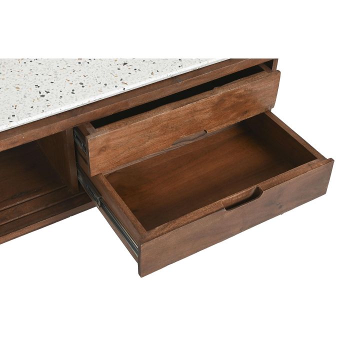 DKD Home Decor Mueble TV Oriental Moderno de Diseño para Salón, en Madera de Acacia y Terrazo - Colección Terrazo 166x46x52 cm 5 DKD Home Decor Mueble TV Oriental Moderno de Diseño para Salón, en Madera de Acacia y Terrazo - Colección Terrazo 166x46x52 cm 5
