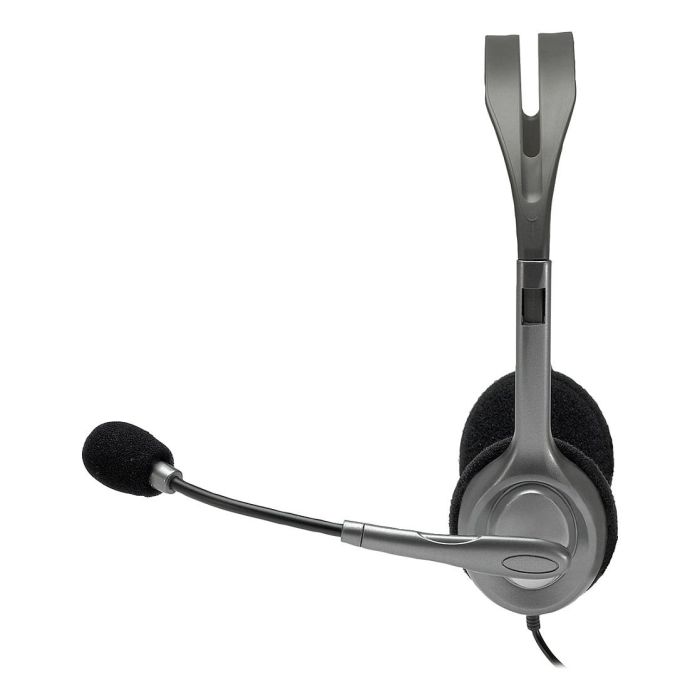 Logitech H110 Stereo Headset Auriculares con Micrófono, Sonido Estéreo, Conexión 3.5mm para PC, Tablet y Móvil, Diseño Cómodo 1