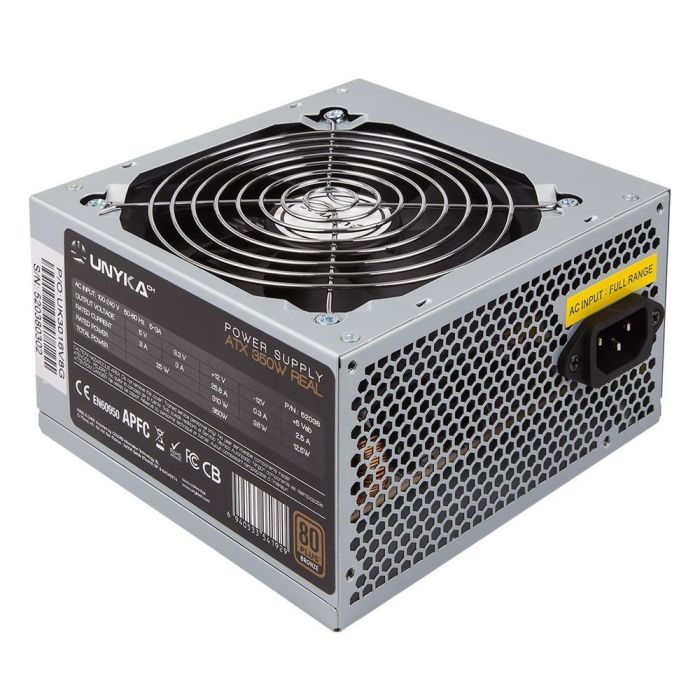 Unykach Fuente de Alimentación ATX 350W 80 PLUS Bronze, Certificaciones ErP, CE, EN60950, CB Unykach Fuente de Alimentación ATX 350W 80 PLUS Bronze, Certificaciones ErP, CE, EN60950, CB