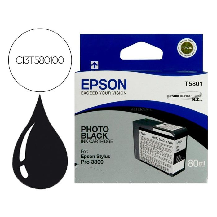 Cartucho de Tinta Original Epson C13T580100 Negro