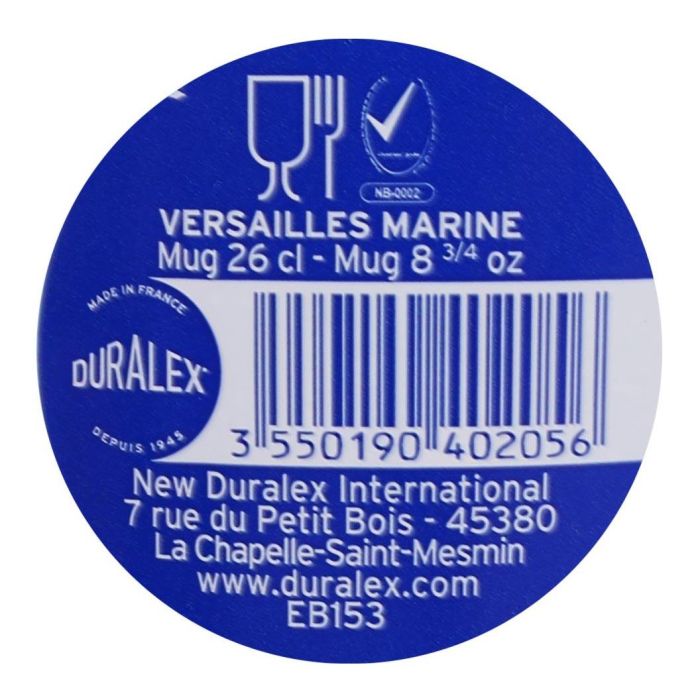 Duralex Mug Apilable 26Cl Marine Versailles Colección Ambar (12 Unidades) 2