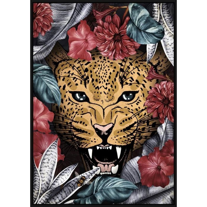 DKD Home Decor Cuadro Tropical Salvaje para Decoración del Hogar Multicolor PS 73x53 cm (Set de 2 Unidades)