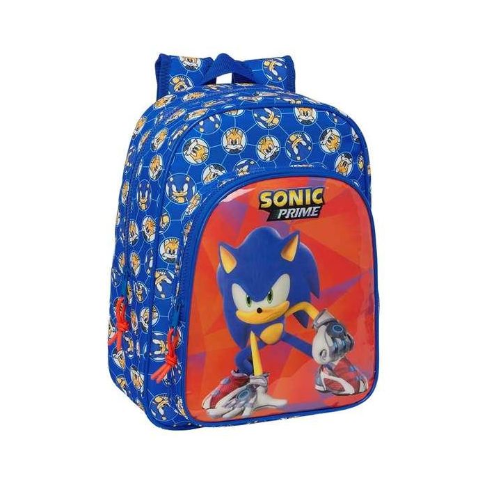 Mochila Escolar Sonic Prime Azul 26 x 34 x 11 cm Mochila Escolar Sonic Prime Azul 26 x 34 x 11 cm