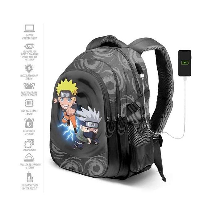 Karactermania Mochila Naruto Run. Plus FAN Kid 44x34x21 cm Ripstop Gran Capacidad 3 Compartimentos Puerto USB 10 Karactermania Mochila Naruto Run. Plus FAN Kid 44x34x21 cm Ripstop Gran Capacidad 3 Compartimentos Puerto USB 10