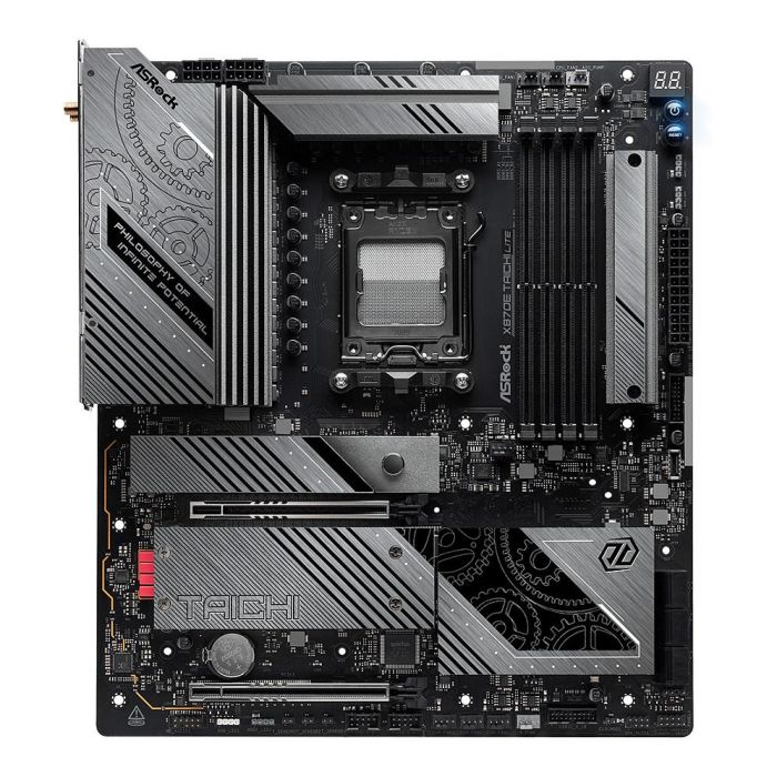 ASRock 90-MXBPA0-A0UAYZ Placa Base AMD X870 Socket AM5 ATX DDR5 Wi-Fi 7 2