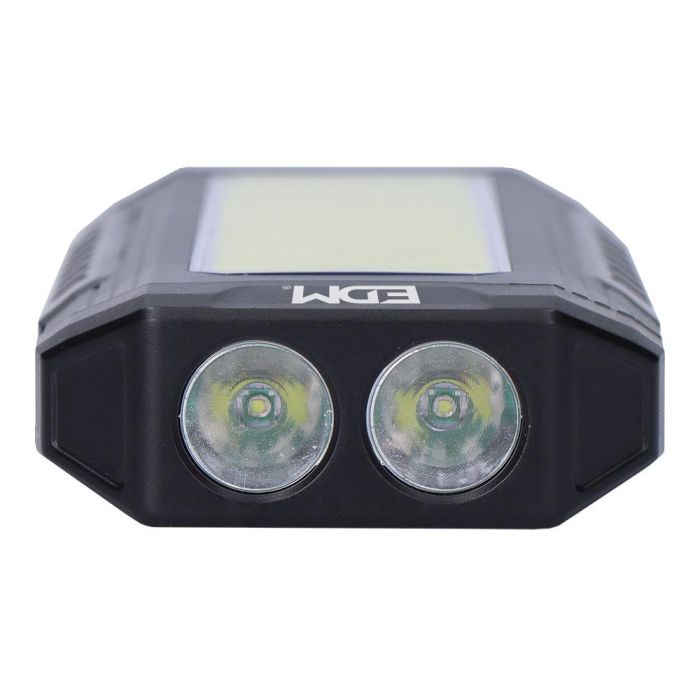 Edm Linterna led recargable 10W aluminio, 5W frontal, 1000lm, power bank, 9h autonomía, IP44, imán y gancho 3 Edm Linterna led recargable 10W aluminio, 5W frontal, 1000lm, power bank, 9h autonomía, IP44, imán y gancho 3