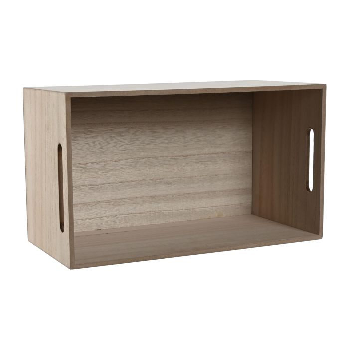 Caja Decorativa Home ESPRIT Multicolor Natural Madera MDF 36 x 21 x 18 cm 2