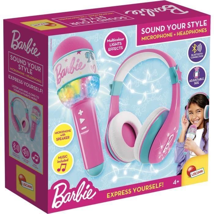 Combo de auriculares y micrófono - LISCIANI - Bluetooth con altavoz Barbie 1