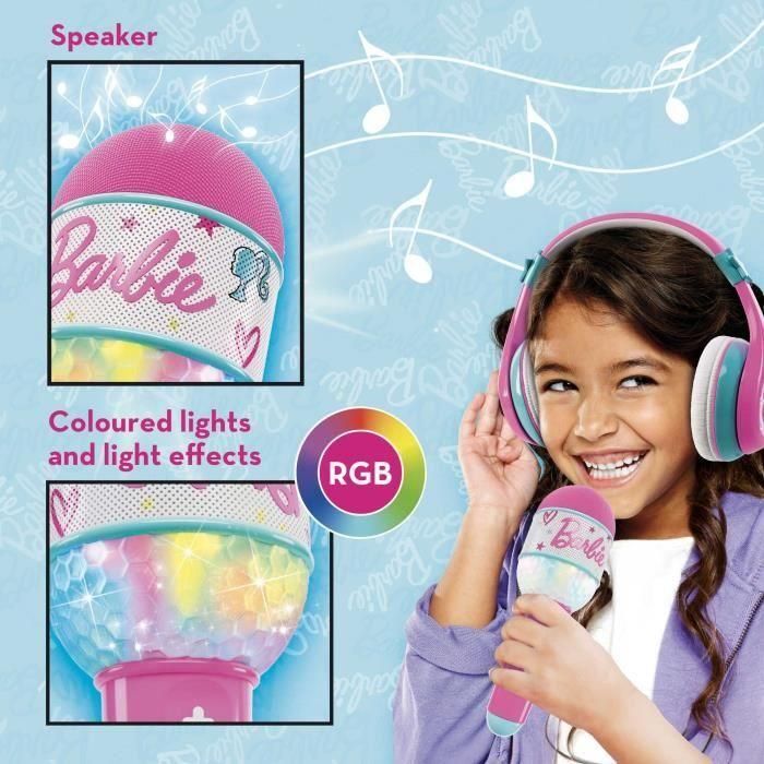 Combo de auriculares y micrófono - LISCIANI - Bluetooth con altavoz Barbie 3