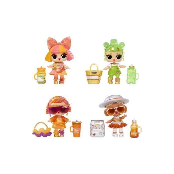 LOL Surprise Loves Mini Sweets X Haribo PDQ - Muñeca 7,5 cm + accesorios - Formato dispensador de caramelos 2