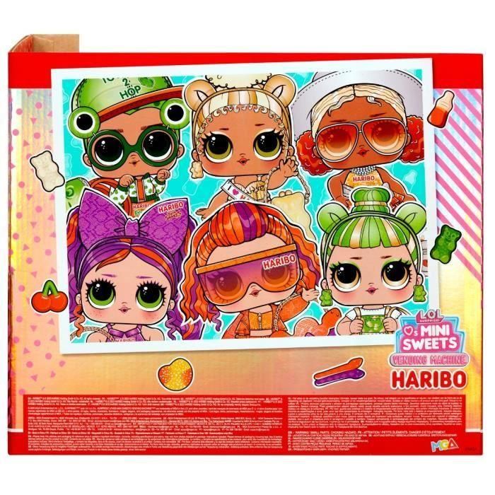 LOL Surprise Loves Mini Sweets X Haribo PDQ - Muñeca 7,5 cm + accesorios - Formato dispensador de caramelos 5