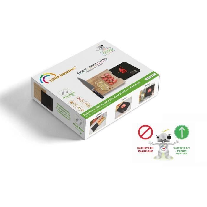 LITTLE BALANCE - Balance Chef 5kg / 1g Trio corte pesa para bambú USB 4