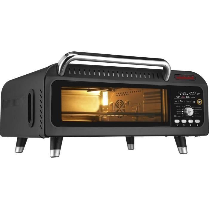 Horno para pizza - LITTLE BALANCE - 8733 - Pizza Revolution'air - 2000 W - 18 L - Negro