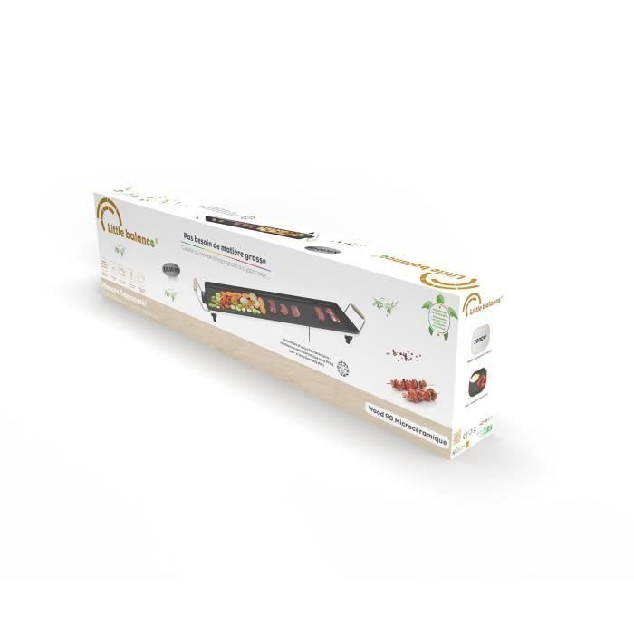 Plancha - LITTLE BALANCE - 8742 - Madera 90 - Mangos de madera - 2000 W - 90 cm 5