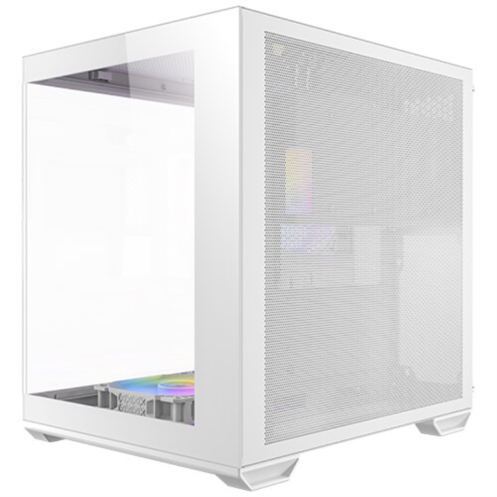 Antec 0-761345-10218-6 Carcasa de Ordenador Mini Tower Blanca para PC con Soporte HDD/SSD 2.5 y 3.5 pulgadas. Incluye Ventiladores 120mm. 2