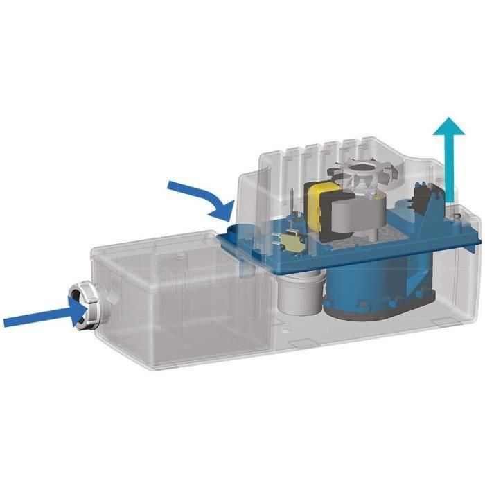 Bomba elevadora de condensados - SFA - Sanicondens Best Flat - Para calderas de suelo - 45 dBA - Neutralización de condensados 1 Bomba elevadora de condensados - SFA - Sanicondens Best Flat - Para calderas de suelo - 45 dBA - Neutralización de condensados 1