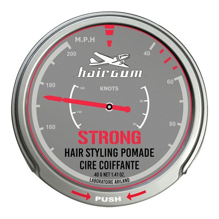 Hairgum STRONG Hair Styling Pomade Cera de Peinado Profesional Fijación Extrema Brillo con Cera de Abejas para Hombre 40 g 4 Hairgum STRONG Hair Styling Pomade Cera de Peinado Profesional Fijación Extrema Brillo con Cera de Abejas para Hombre 40 g 4