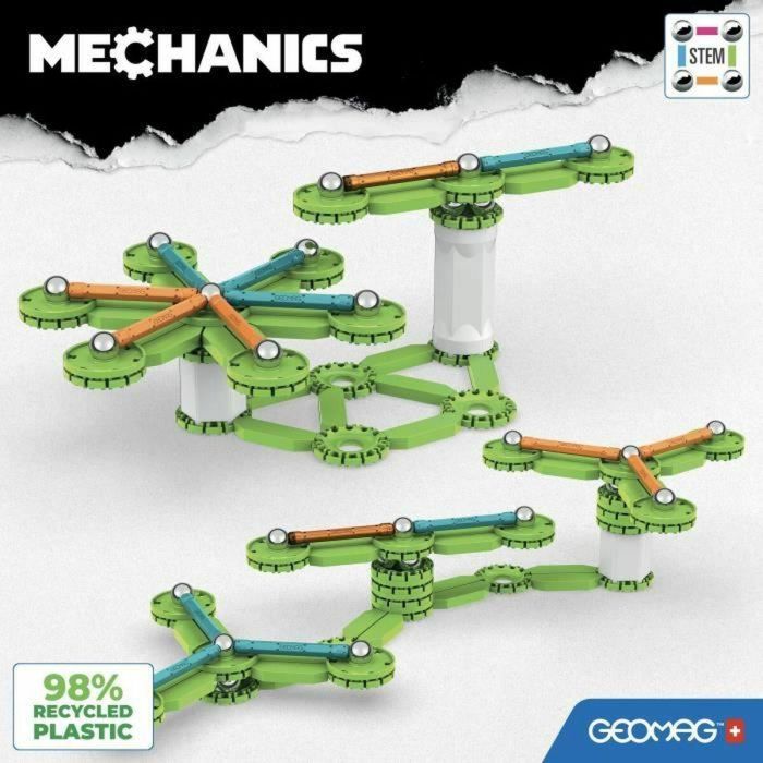 Geomag GEO1696496370742 756 Volantes de Inercia Reciclados Movimiento Mecánico 96 Piezas 3 Geomag GEO1696496370742 756 Volantes de Inercia Reciclados Movimiento Mecánico 96 Piezas 3