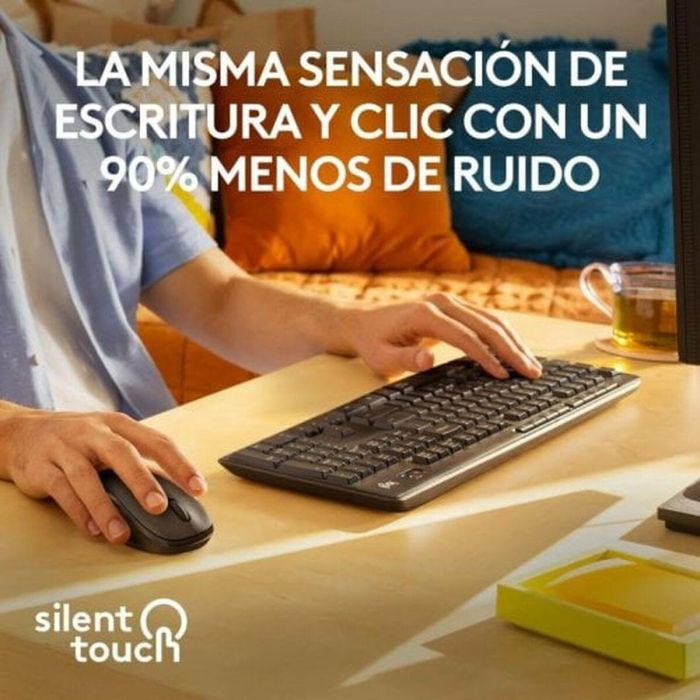 Teclado Logitech Negro Alemán QWERTZ 3 Teclado Logitech Negro Alemán QWERTZ 3
