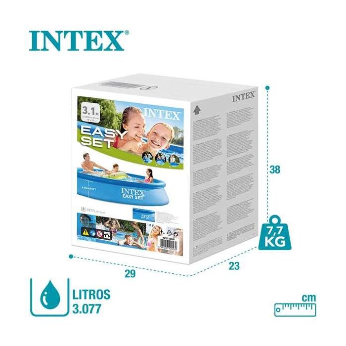 Piscina hinchable redonda easy set (capacidad 3077 litros) (+ 6 años) 305x61 cm 13 Piscina hinchable redonda easy set (capacidad 3077 litros) (+ 6 años) 305x61 cm 13