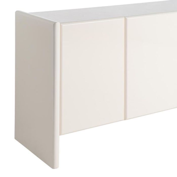 Aparador Lacado Crema Mármol-Dm Salón 163 X 45 X 75 cm