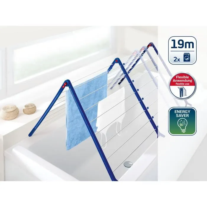 Leifheit Secador de bañera Pegasus V para bañera y ducha, Secador de agua, Escobilla para baño con pinza, Limpieza de baño 1