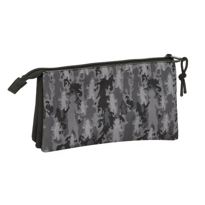 SAFTA Portatodo Dragon Ball triple con 3 compartimentos separados y bolsillo interior con cremallera 22x3x12cm 1