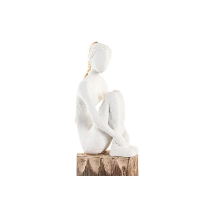 Figura Urban DKD Home Decor Blanco Marron 15 x 40 x 9 cm (2 Unidades) 2 Figura Urban DKD Home Decor Blanco Marron 15 x 40 x 9 cm (2 Unidades) 2