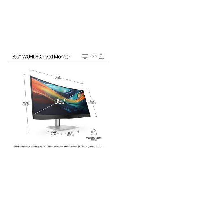 HP Series 7 Pro 39.7 inch 5K2K Conferencing Monitor-740pm 9