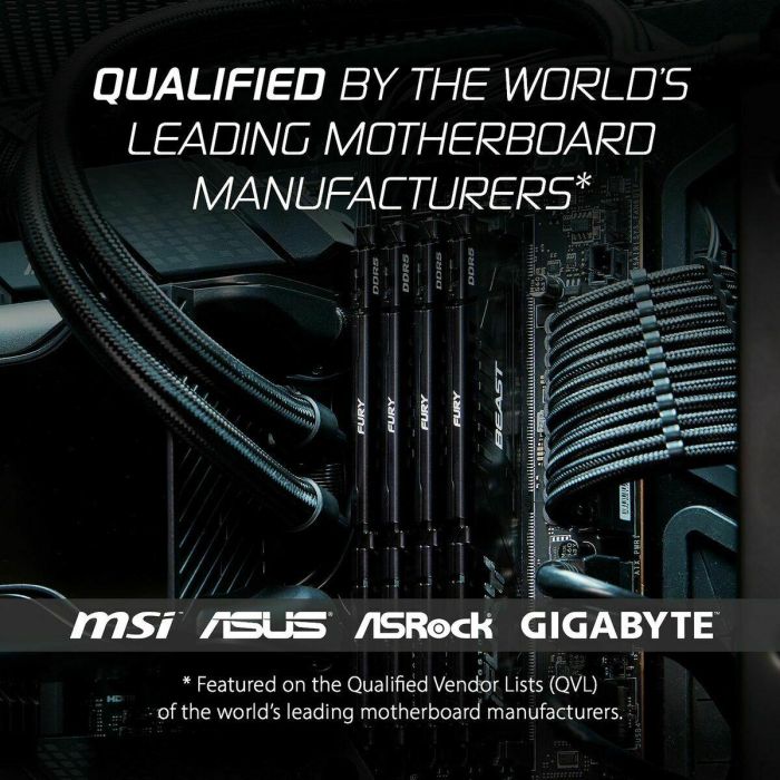Memoria RAM Kingston Beast 64 GB DDR5 SDRAM DDR5 5600 MHz 39 Memoria RAM Kingston Beast 64 GB DDR5 SDRAM DDR5 5600 MHz 39