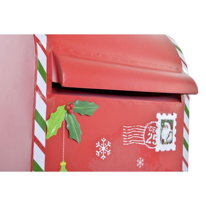 Buzon Navidad Tradicional DKD Home Decor Rojo Blanco 24 x 52 x 29 cm 2