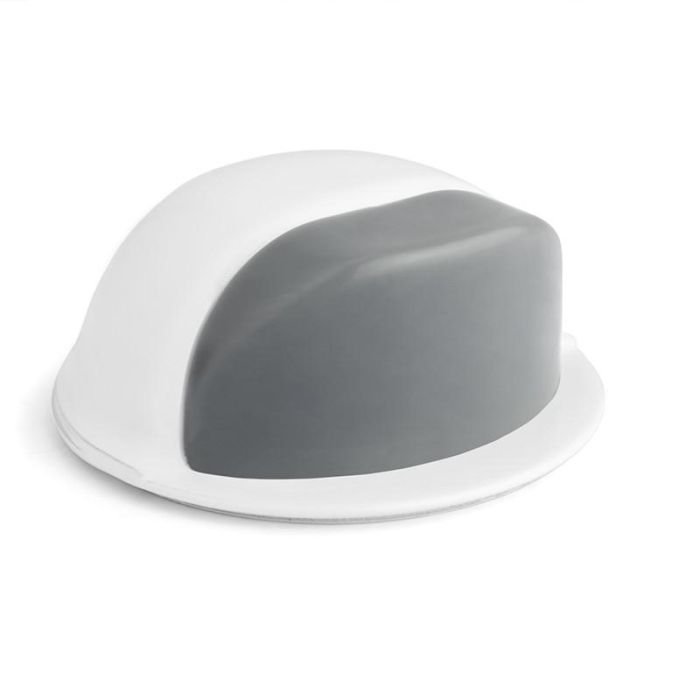 Brinox B90040D Tope Puerta Adhesivo con Goma D49 H22 Blanco