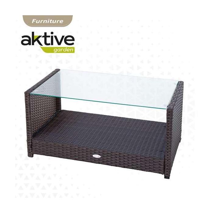 Conjunto de sofá (108x59x76 cm) + 2 sillones (59x76 cm) + mesa (85x45x41 cm) aktive 6 Conjunto de sofá (108x59x76 cm) + 2 sillones (59x76 cm) + mesa (85x45x41 cm) aktive 6