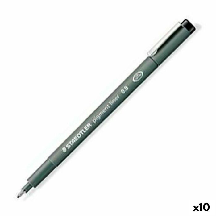 Rotuladores Staedtler Pigment Line Negro (10 Unidades) 0 Rotuladores Staedtler Pigment Line Negro (10 Unidades) 0
