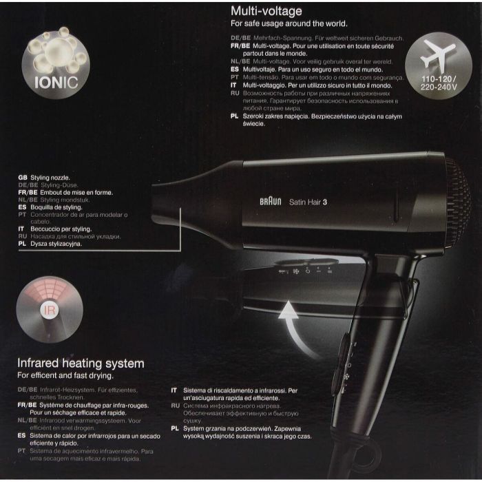 Secador de Pelo Braun BRHD350E 4 Secador de Pelo Braun BRHD350E 4