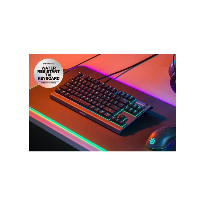 SteelSeries APEX 3 TKL Teclado Gaming Mini USB QWERTY Inglés EE.UU. Negro LED RGB - 64831 1 SteelSeries APEX 3 TKL Teclado Gaming Mini USB QWERTY Inglés EE.UU. Negro LED RGB - 64831 1