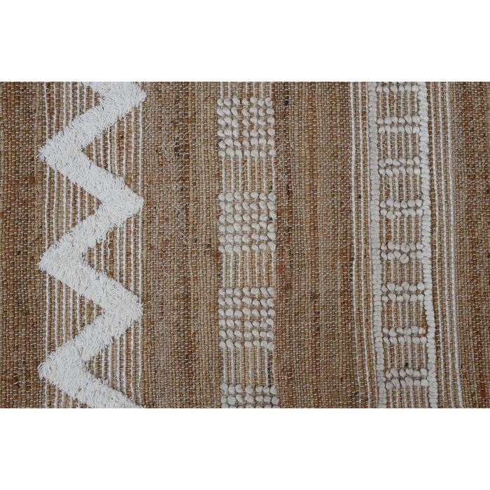 Alfombra Home ESPRIT Blanco Marrón Boho 140 x 200 x 1 cm 2