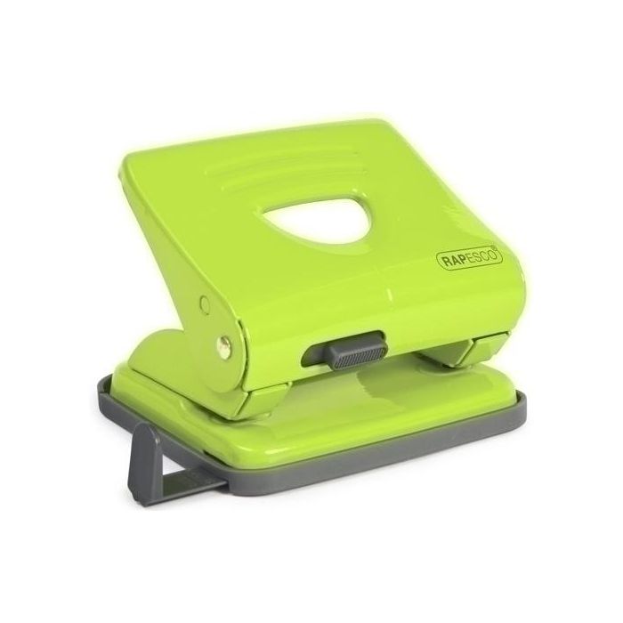 Taladro 2 P. Rapesco 825 Metalico (25 Hojas) Verde