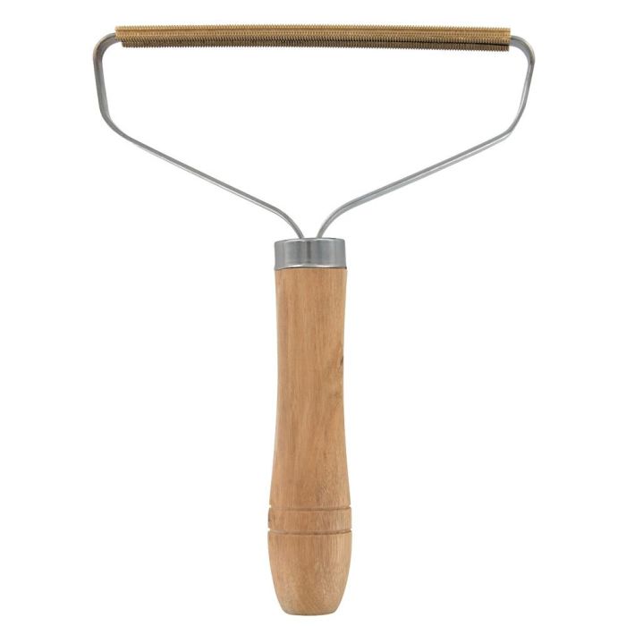 Je cherche une Idee Rastrillo Quitapelusas y Bolitas para Tejidos con Mango de Madera 16x12.5 cm 1