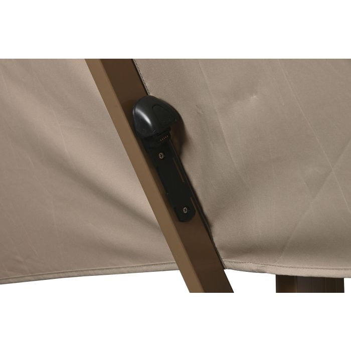 Parasol Terraza Y Jardin DKD Home Decor Beige Champan 350 x 280 x 286 cm 7