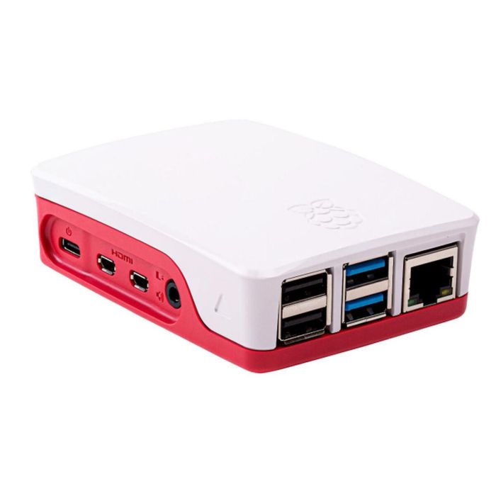 Caja para Raspberry Pi RASPBERRY PI 1876751 Blanco Rojo