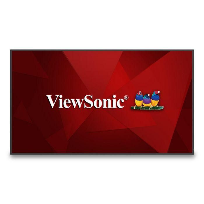 ViewSonic CDE6530 65" 4K UHD Pantalla LED Profesional para Cartelería y Presentación, Uso 24/7, Negro