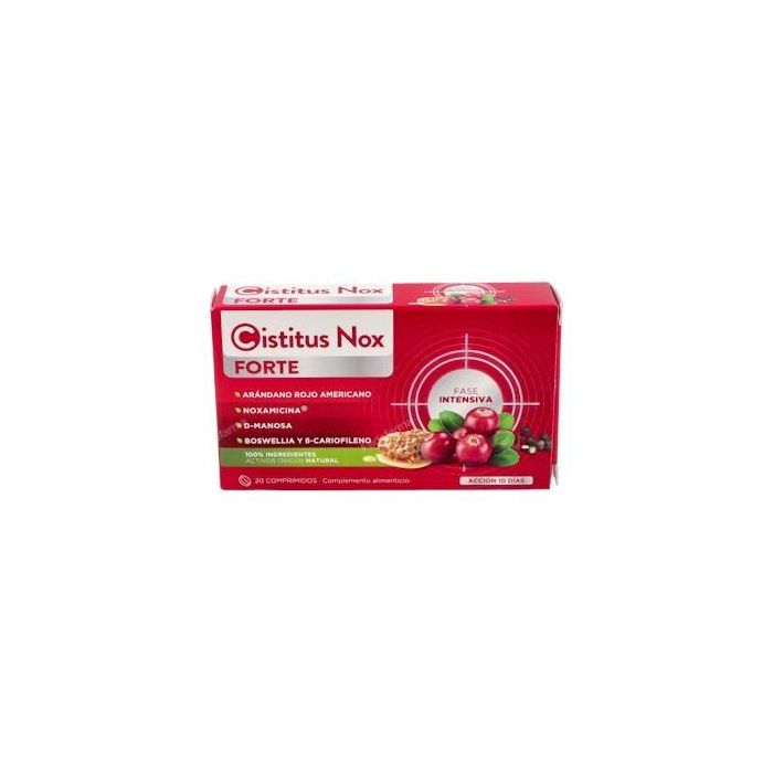 Cistitus Nox Forte comprimidos 20 u para salud urinaria y prevención cistitis e infecciones urinarias