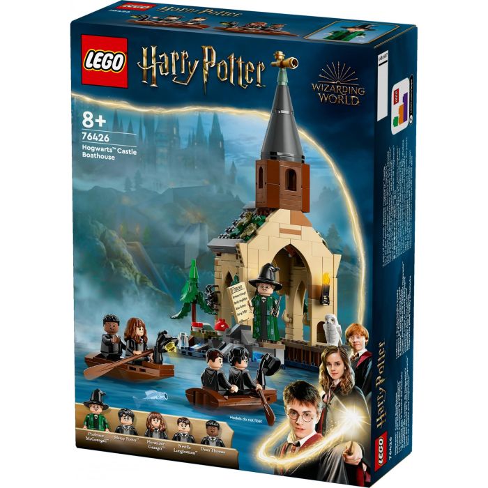 LEGO 76426 Harry Potter Cobertizo Castillo Hogwarts: La Piedra Filosofal - Set de Construcción con 7 Minifiguras y Botes 6 LEGO 76426 Harry Potter Cobertizo Castillo Hogwarts: La Piedra Filosofal - Set de Construcción con 7 Minifiguras y Botes 6