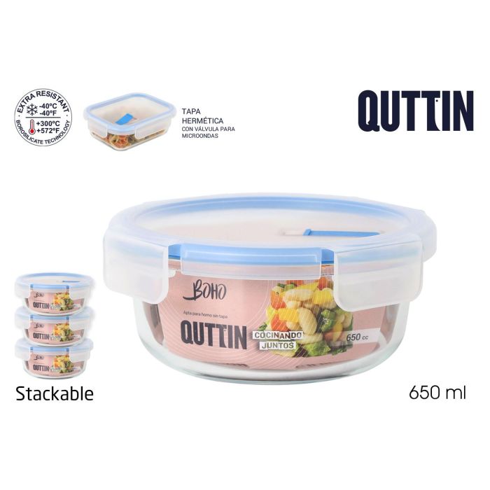 Inde Fiambrera Redonda con Tapa Hermética Ø15.5 cm "Boho" (6 Unidades) Inde Fiambrera Redonda con Tapa Hermética Ø15.5 cm "Boho" (6 Unidades)