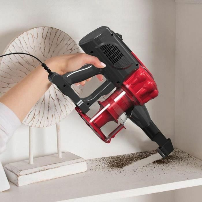 Livoo Aspiradora Vertical con Cable DOH142 - 600 W - 12 kPa - 82 dB - Ciclónica - 0,55 L - Roja 4