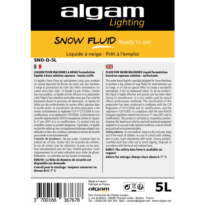 Líquido Listo Para Producción De Nieve Artificial - 5Lts 1 Líquido Listo Para Producción De Nieve Artificial - 5Lts 1