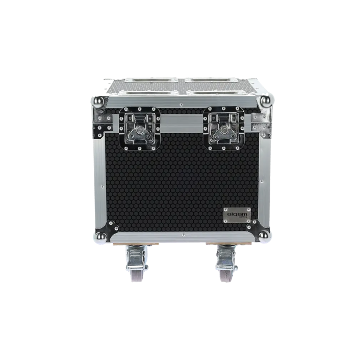 Algamlight Flight Case para 2 Blinder FL600V-IP CW WWA con Ruedas y Compartimento 1